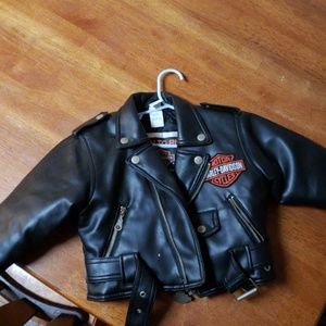 Harley Davidson Kids Leather Jacket (2t)